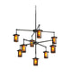42" Fulton Prime 9 Light Chandelier detail view