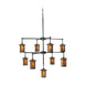 42" Fulton Prime 9 Light Chandelier detail view