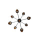 42" Fulton Prime 9 Light Chandelier detail view