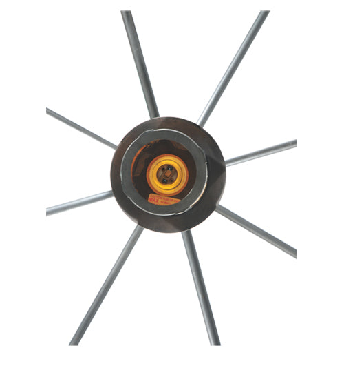 42" Fulton Prime 9 Light Chandelier detail view