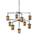 42" Fulton Prime 9 Light Chandelier detail view