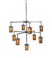 42" Fulton Prime 9 Light Chandelier detail view