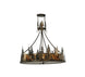 36" Bear at Dusk Oblong Inverted Pendant - detail 2