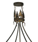36" Bear at Dusk Oblong Inverted Pendant - detail 4