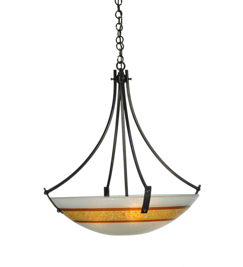 26" Metro Fusion Saturno Glass Inverted Pendant - detail 1
