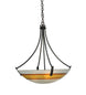 26" Metro Fusion Saturno Glass Inverted Pendant - detail 1