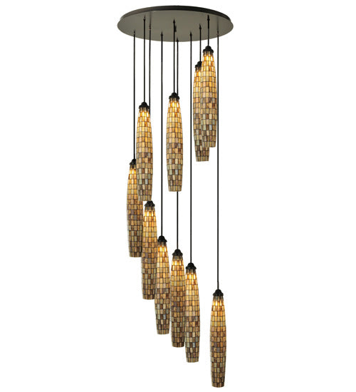 48" Checkers 10 Light Cascading Pendant - main