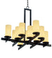 36" Dante Chandelier detail view