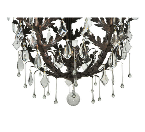 48" French Baroque 16 Light Chandelier detail view