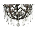 48" French Baroque 16 Light Chandelier detail view