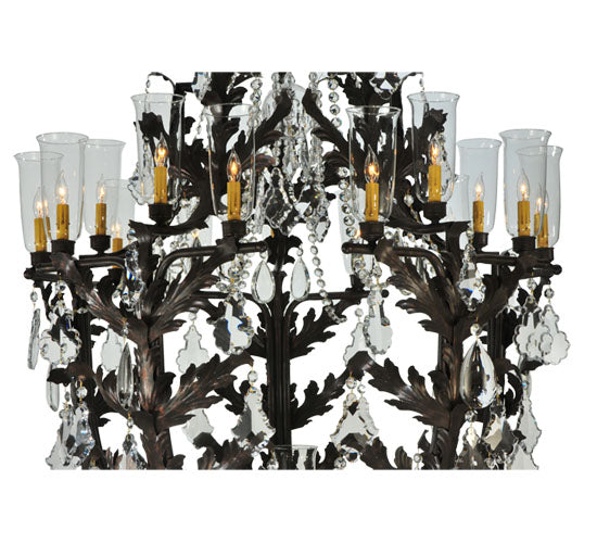 48" French Baroque 16 Light Chandelier detail view