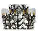 48" French Baroque 16 Light Chandelier detail view