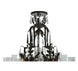 48" French Baroque 16 Light Chandelier detail view