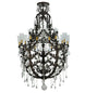 48" French Baroque 16 Light Chandelier detail view