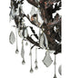 48" French Baroque 16 Light Chandelier detail view