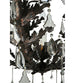 48" French Baroque 16 Light Chandelier detail view