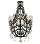 48" French Baroque 16 Light Chandelier detail view
