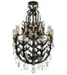 48" French Baroque 16 Light Chandelier detail view