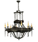 40" Stag 8 Light Chandelier hero view