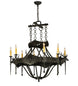 40" Stag 8 Light Chandelier hero view