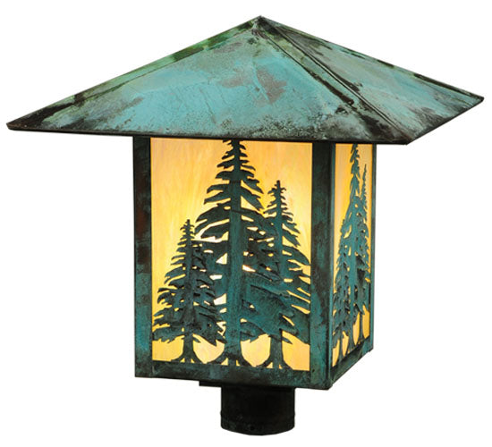 16" Seneca Tall Pines Post Mount detail