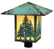 16" Seneca Tall Pines Post Mount detail