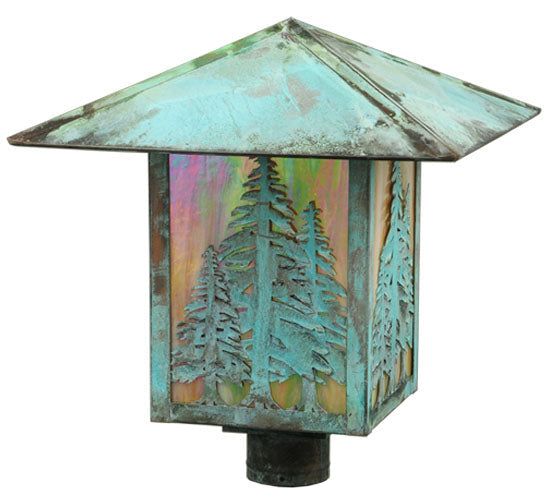 16" Seneca Tall Pines Post Mount detail