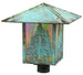 16" Seneca Tall Pines Post Mount detail