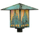 16" Seneca Tall Pines Post Mount detail