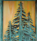 16" Seneca Tall Pines Post Mount detail