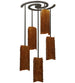 34" Vortex 5 Light Chandelier detail view