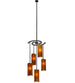 34" Vortex 5 Light Chandelier detail view