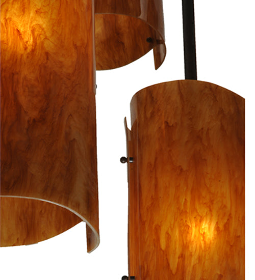 34" Vortex 5 Light Chandelier detail view