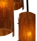 34" Vortex 5 Light Chandelier detail view