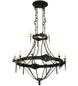 66.5" Stag 12 Light Two Tier Chandelier hero view