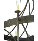 66.5" Stag 12 Light Two Tier Chandelier detail view