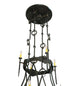 66.5" Stag 12 Light Two Tier Chandelier detail view