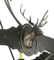 66.5" Stag 12 Light Two Tier Chandelier detail view