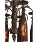 20" Tuscan Vineyard 6 Wine Bottle Chandelier detail view