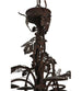 20" Tuscan Vineyard 6 Wine Bottle Chandelier detail view