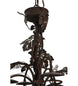 20" Tuscan Vineyard 6 Wine Bottle Chandelier detail view