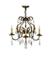 24 inch Chantilly 5 Light Chandelier detail view
