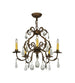 24 inch Chantilly 5 Light Chandelier detail view