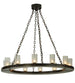 42" Loxley 12 Light Chandelier detail view