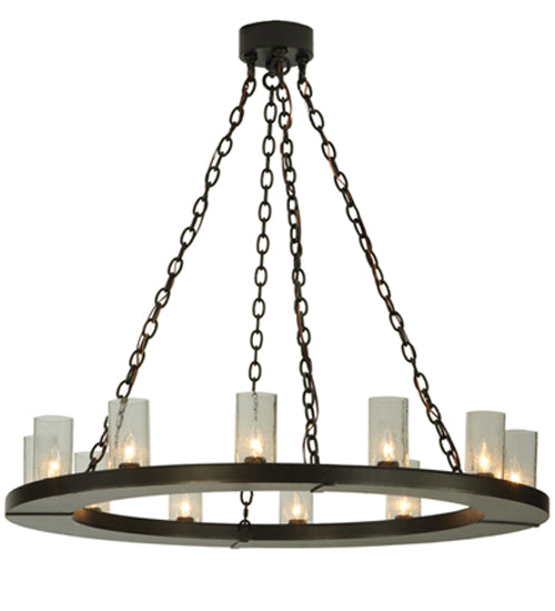42" Loxley 12 Light Chandelier detail view