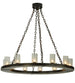 42" Loxley 12 Light Chandelier detail view