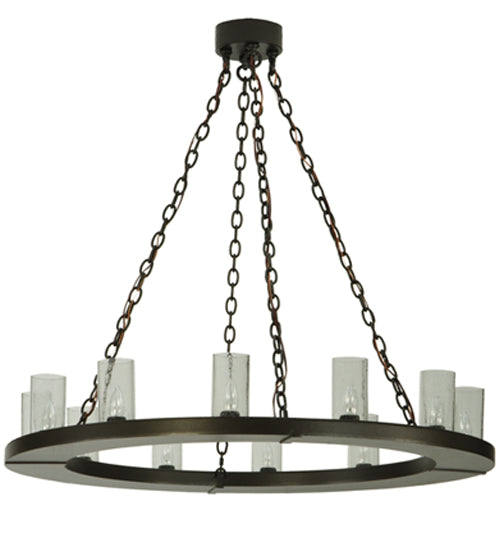 42" Loxley 12 Light Chandelier detail view