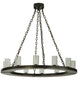 42" Loxley 12 Light Chandelier detail view