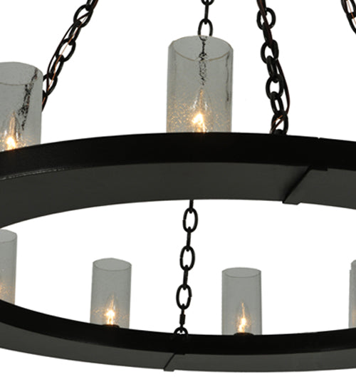 42" Loxley 12 Light Chandelier detail view