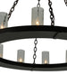 42" Loxley 12 Light Chandelier detail view